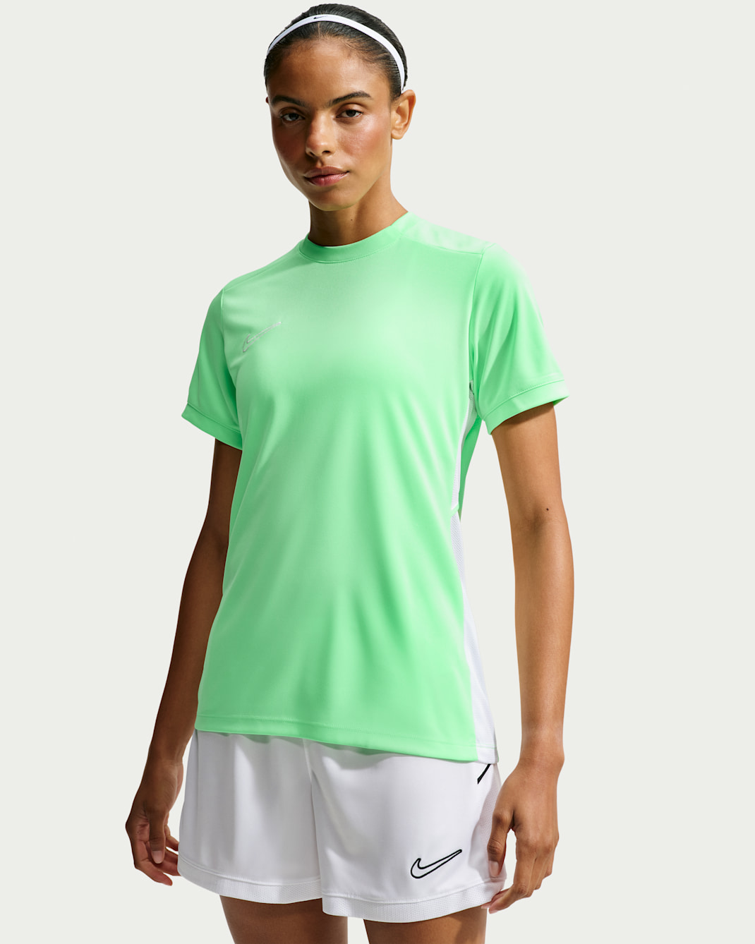 Nike Academy Women's Dri-FIT Soccer Top - Illusion Green/Illusion Green/White/White