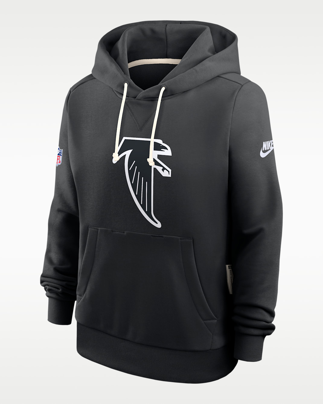 Sudadera con gorro sin cierre Nike Dri-FIT de la NFL para mujer Atlanta Falcons Alt Pack - Negro