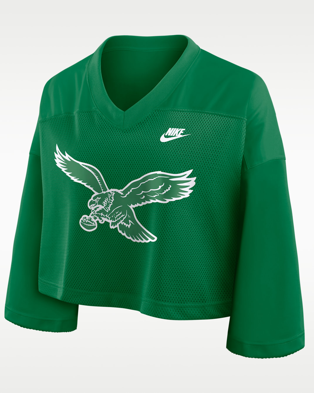 Philadelphia Eagles Rewind Fashion Women's Nike Dri-FIT NFL Cropped Jersey - Kelly Green