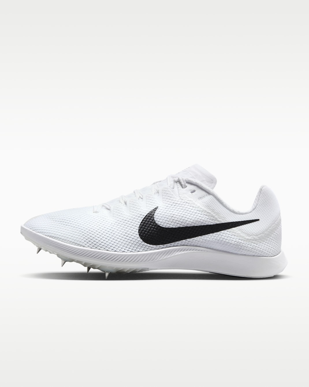Nike Zoom Rival Distance Track & Field Distance Spikes - White/Metallic Silver/Black