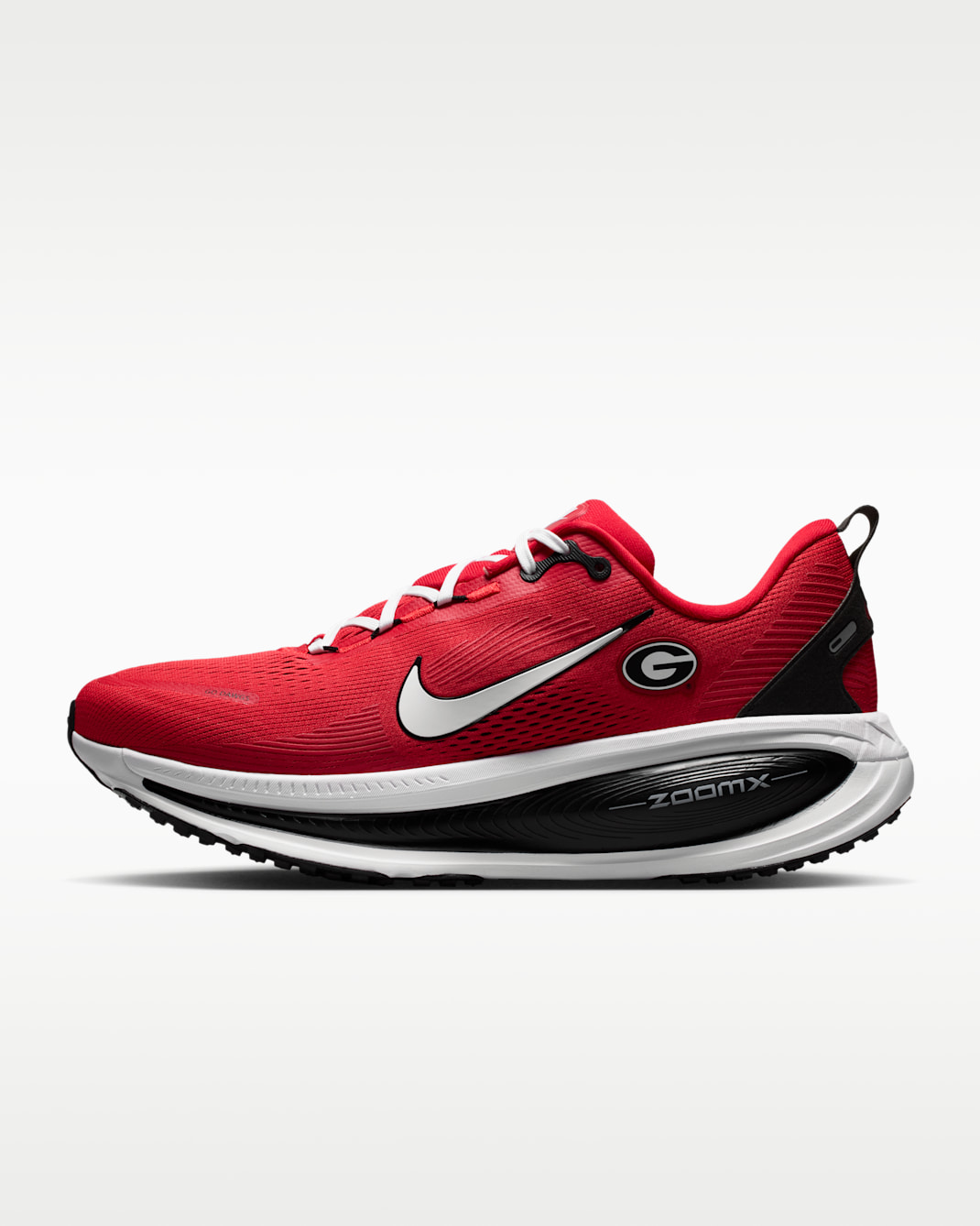 Nike College Vomero 18 (Georgia) Men's Road Running Shoes - University Red/Black/White