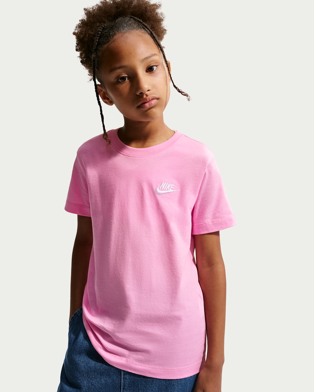 Nike Sportswear Big Kids' T-Shirt - Pink Rise