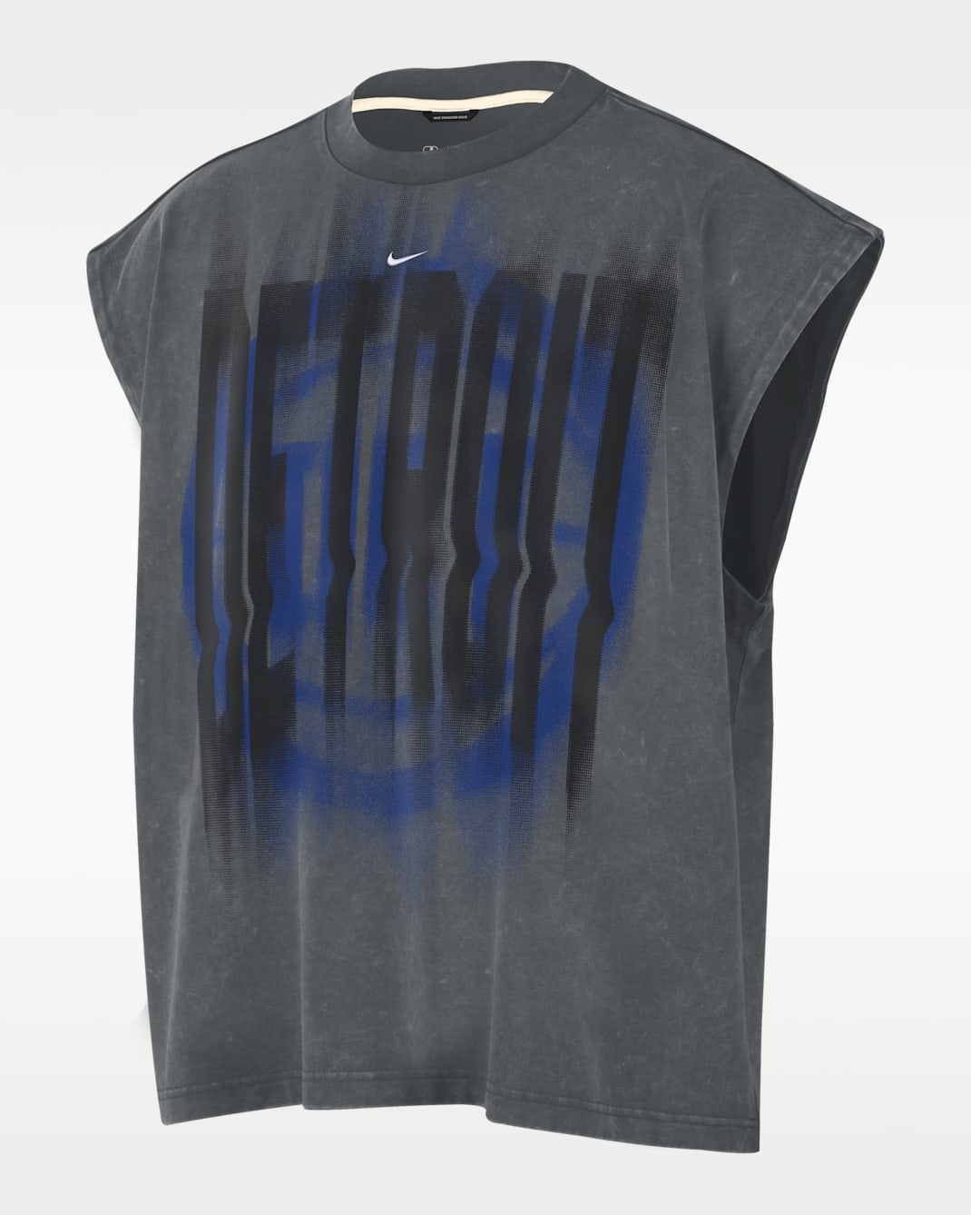 Camiseta de básquetbol sin mangas para hombre Detroit Pistons Standard Issue - Gris hierro/Blanco