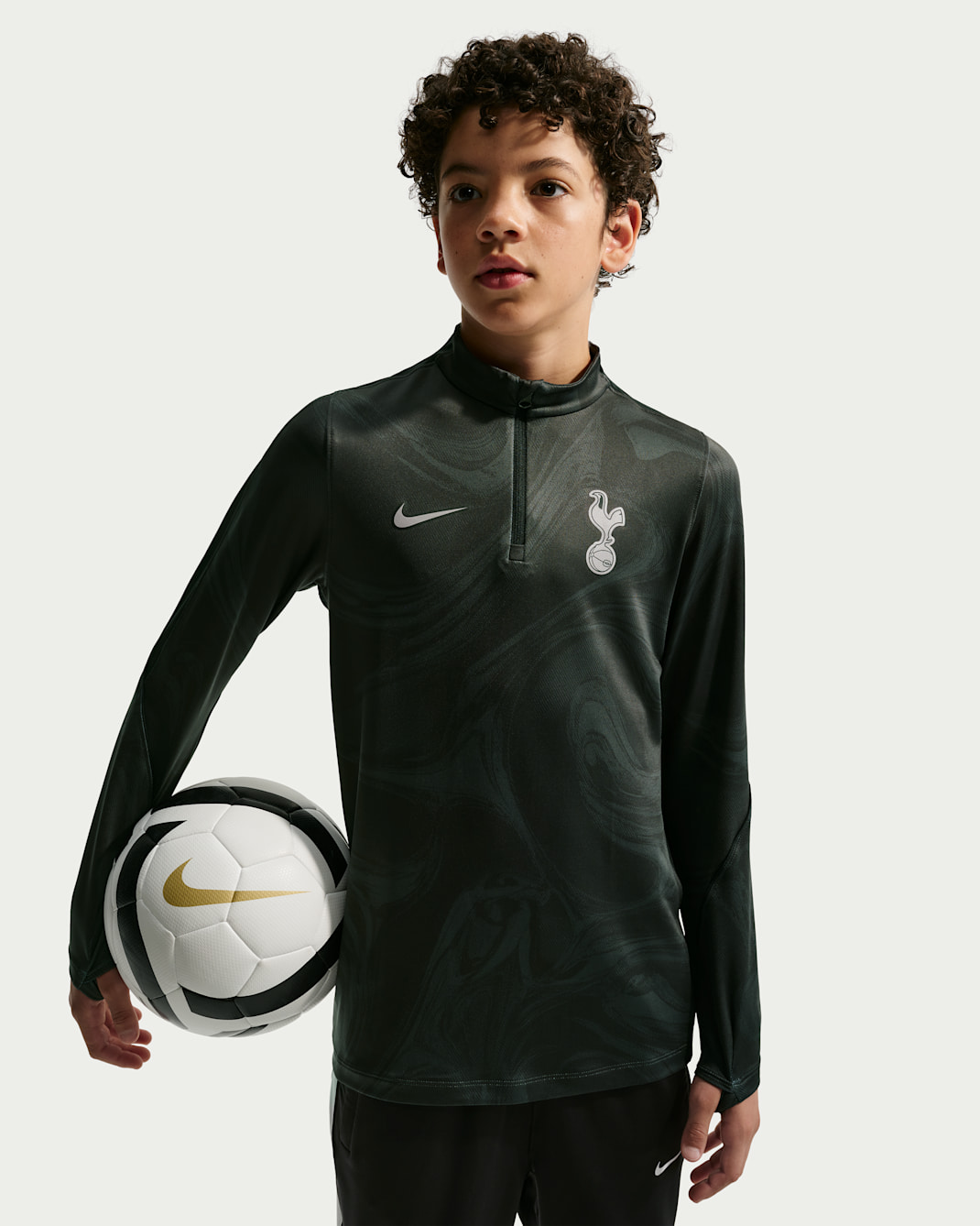 Tottenham Hotspur Strike Third Older Kids' Nike Dri-FIT Football Drill Top - Black/Black