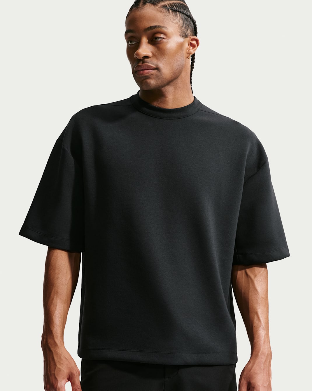 Playera de manga corta Dri-FIT para hombre Nike 24.7 ImpossiblySoft - Negro/Negro/Gris humo oscuro