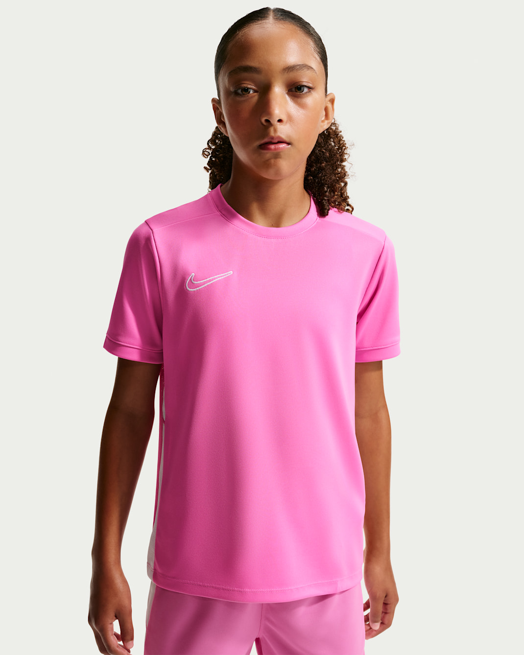 Nike Academy Dri-FIT fotbollströja för ungdom (tjejer) - Playful Pink/Vit/Playful Pink/Vit