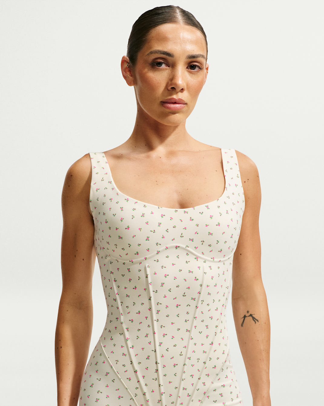 NikeSKIMS Matte Women's Printed Corset 3" Bodysuit