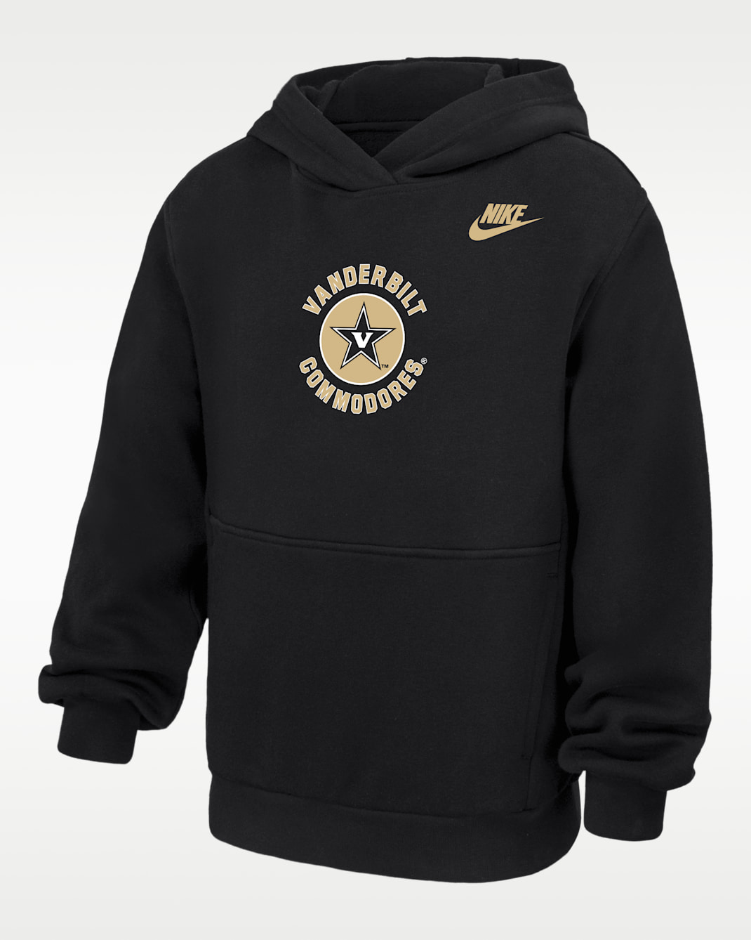 Vanderbilt Commodores Club Big Kids' Nike Pullover Fleece Hoodie