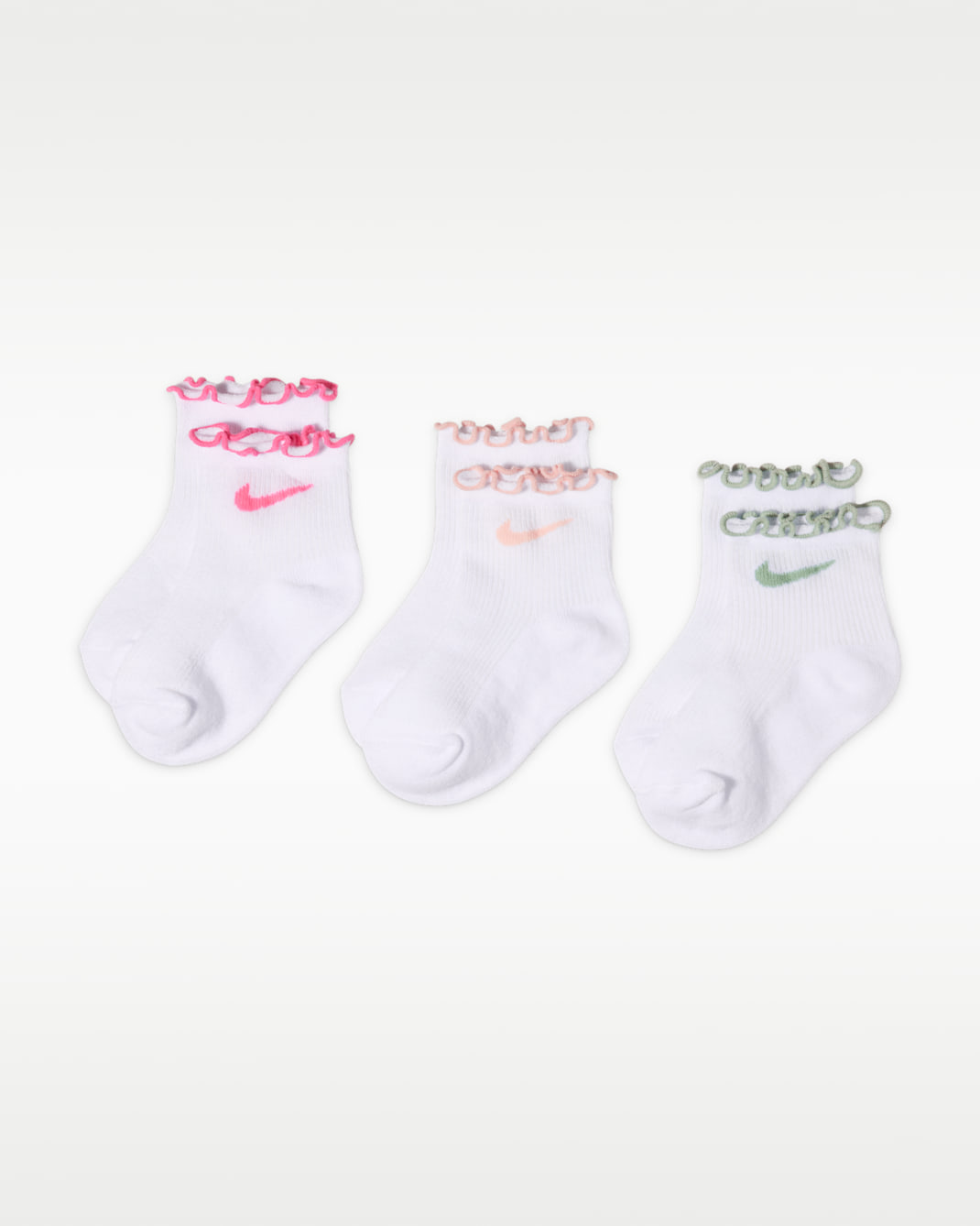 나이키 베이비 레터스 웰트 삭스(3켤레) - 아틱  오렌지