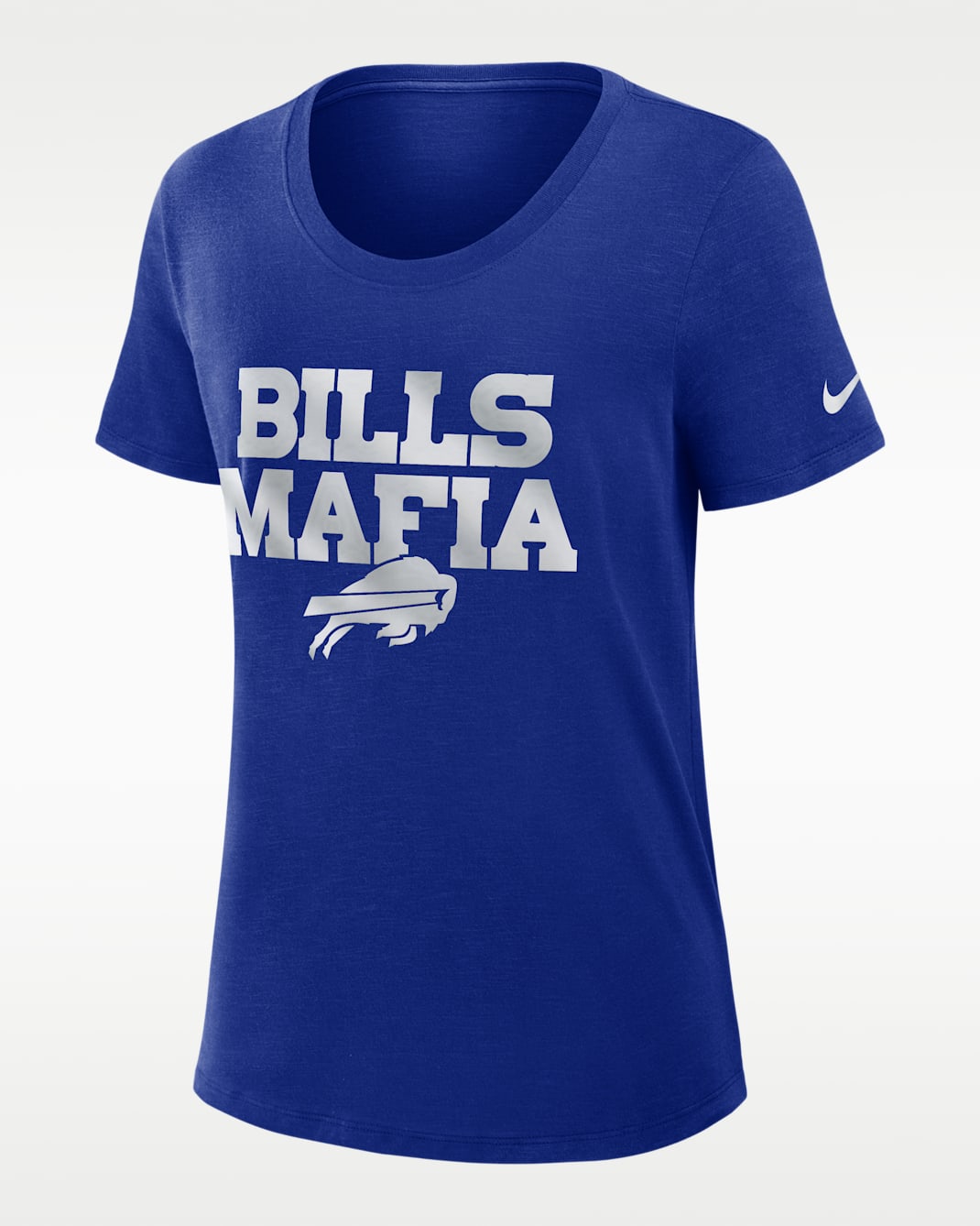 Playera Nike Dri-FIT de la NFL para mujer Buffalo Bills Rivalries Collection Slub - Blanco
