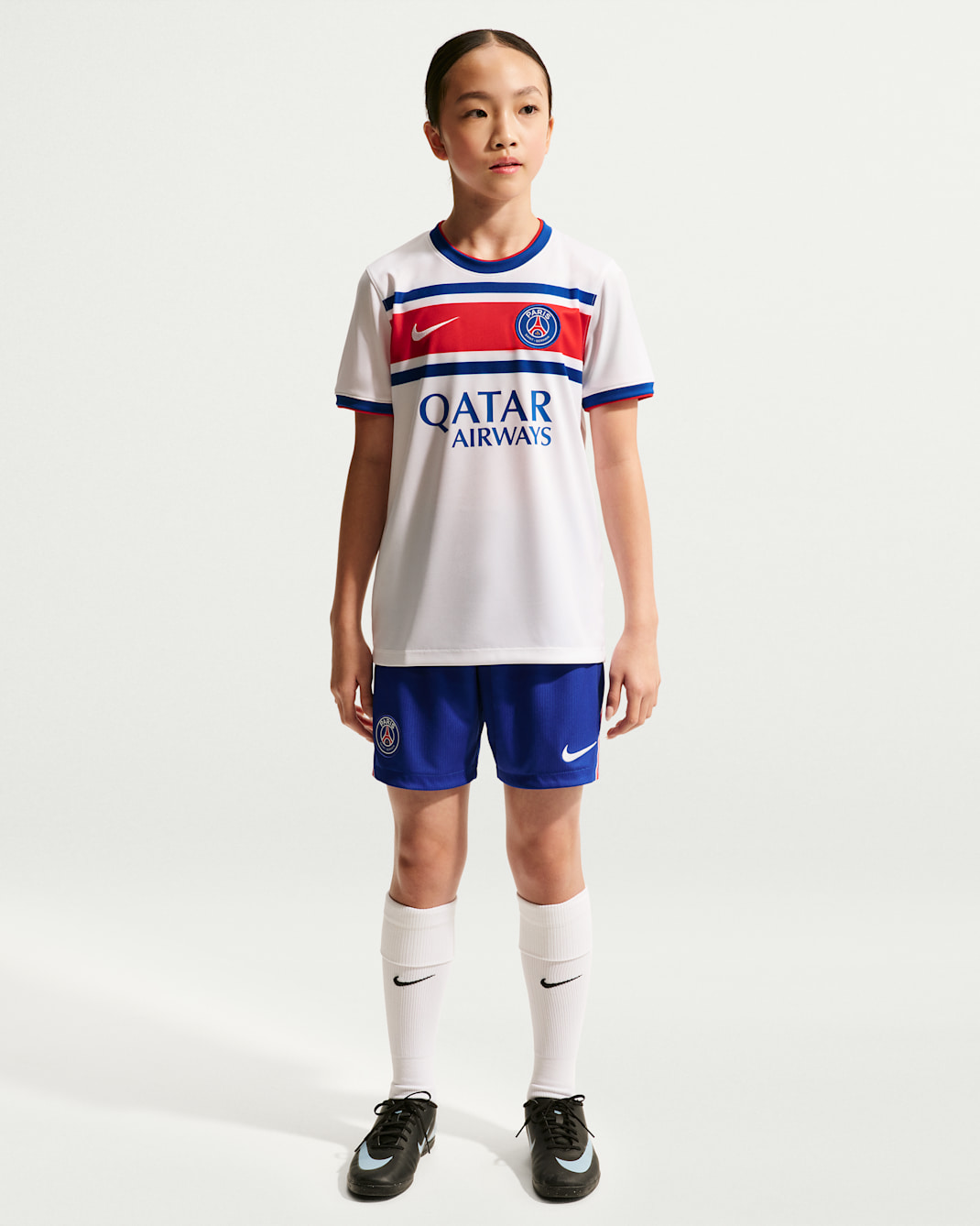 Paris Saint-Germain Home Big Kids' Nike Dri-FIT Soccer Pre-Match Top