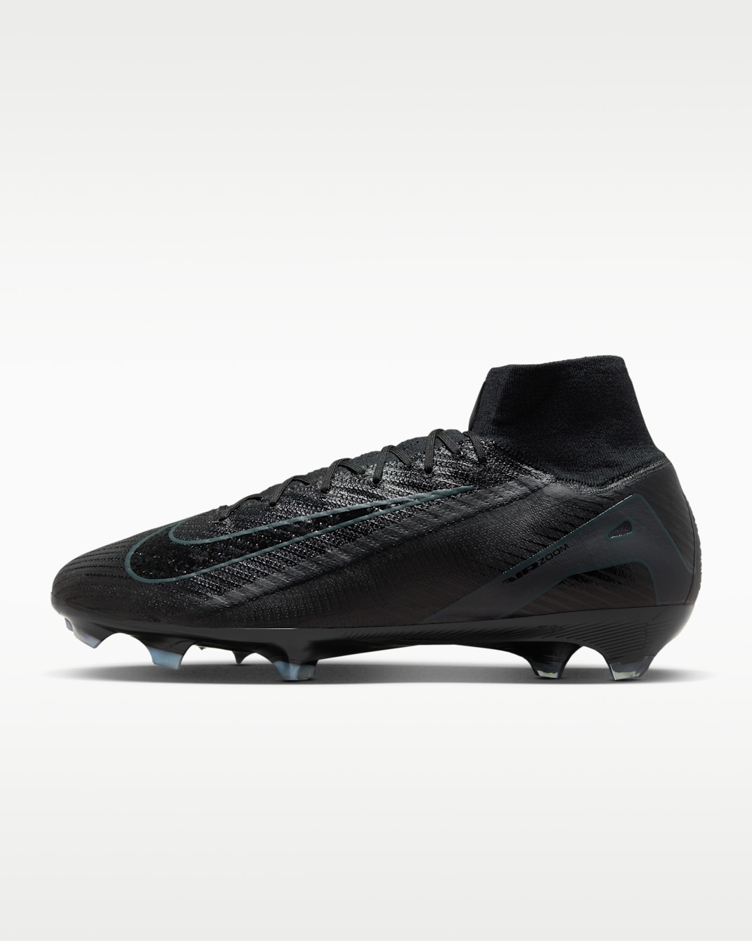 Nike Mercurial Superfly 10 Elite Firm-Ground High-Top Football Boot - Black/Deep Jungle/Black
