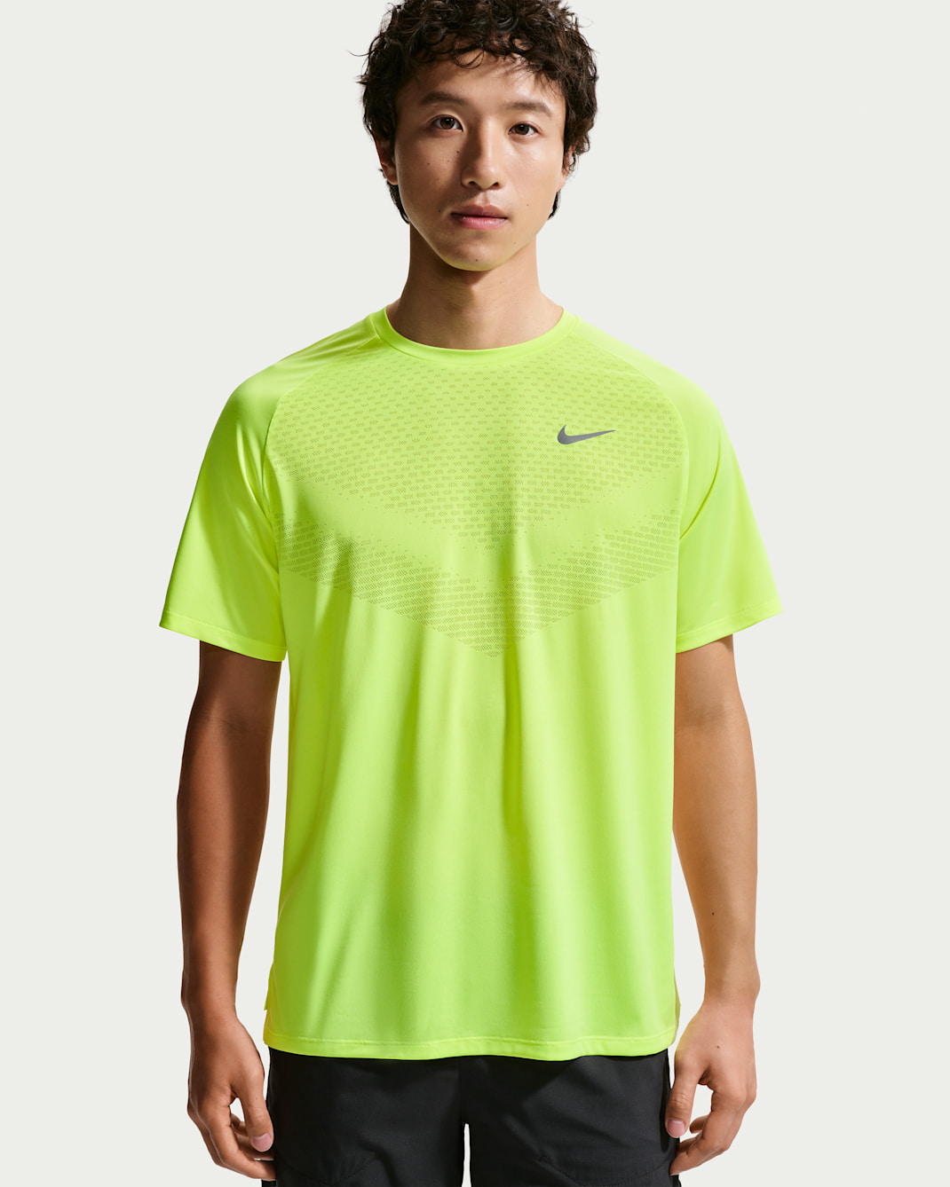 ナイキ ストライド メンズ Dri-FIT ADV ショートスリーブ ランニングトップ - ボルトアイス