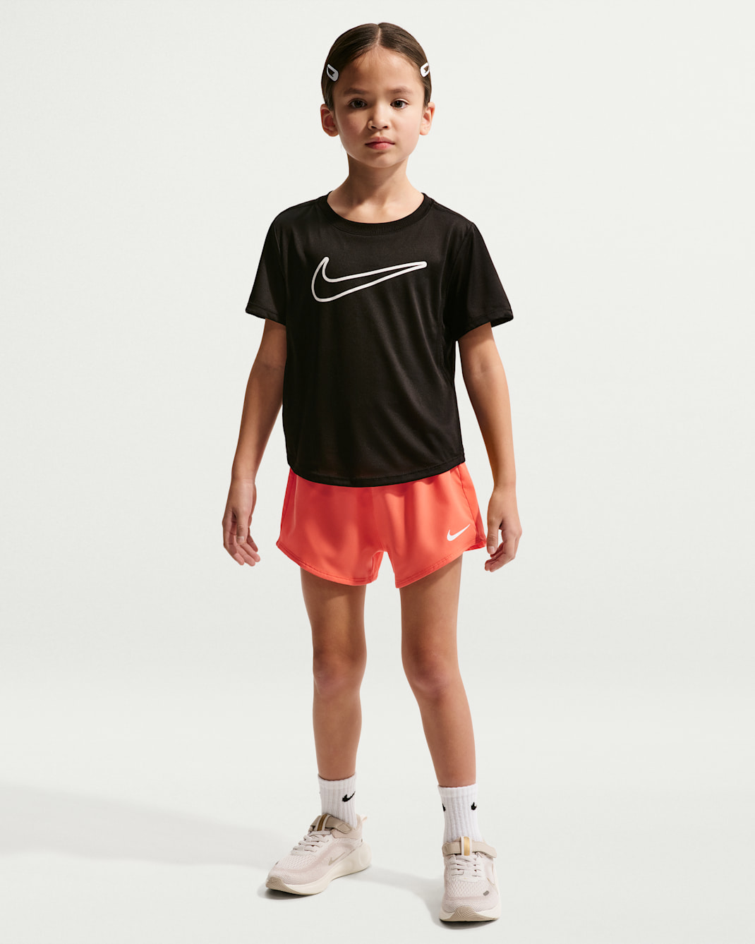 Nike Little Kids' Dri-FIT One Woven Shorts - Turf Orange