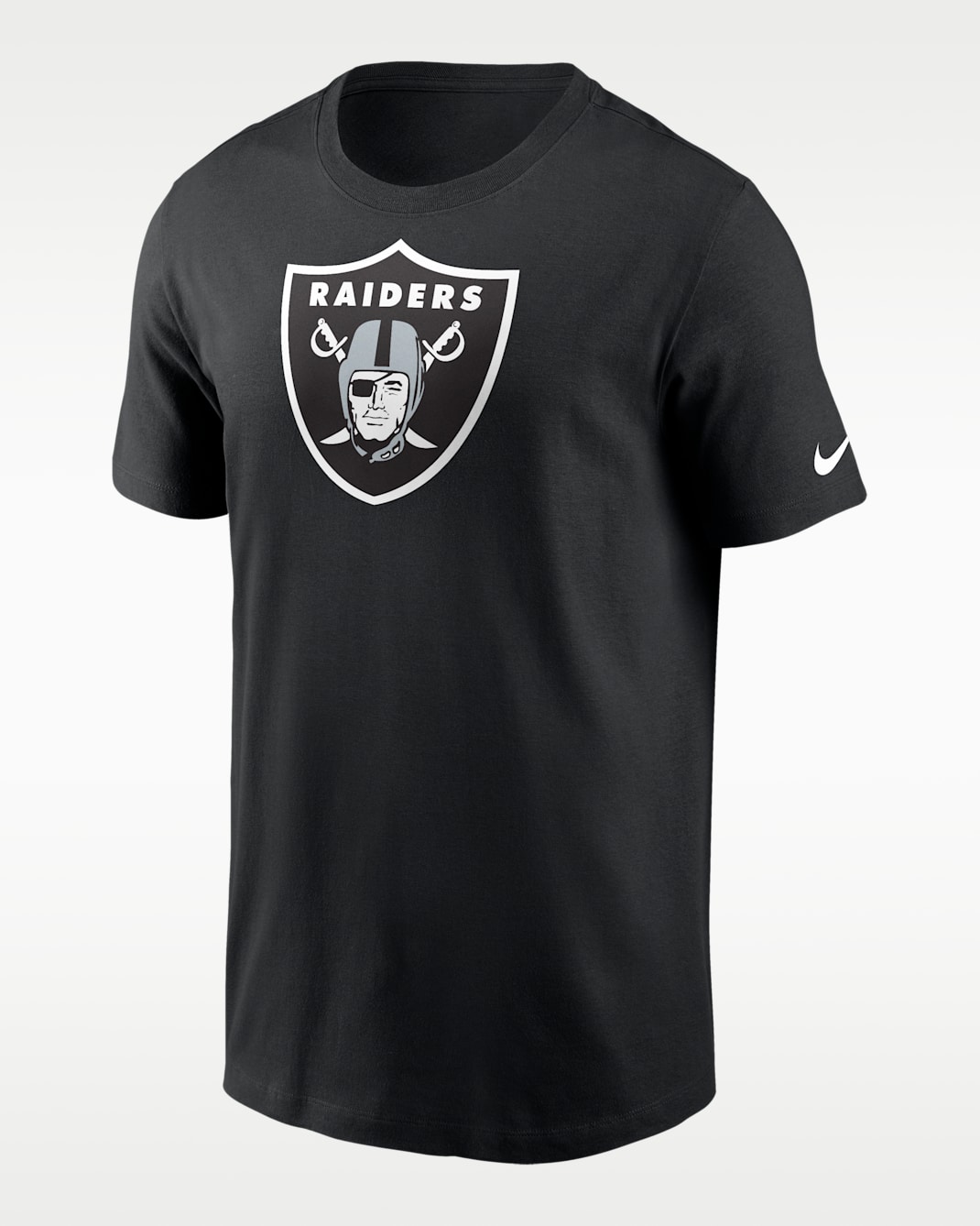 Playera para hombre Nike Logo Essential (NFL Las Vegas Raiders) - Negro