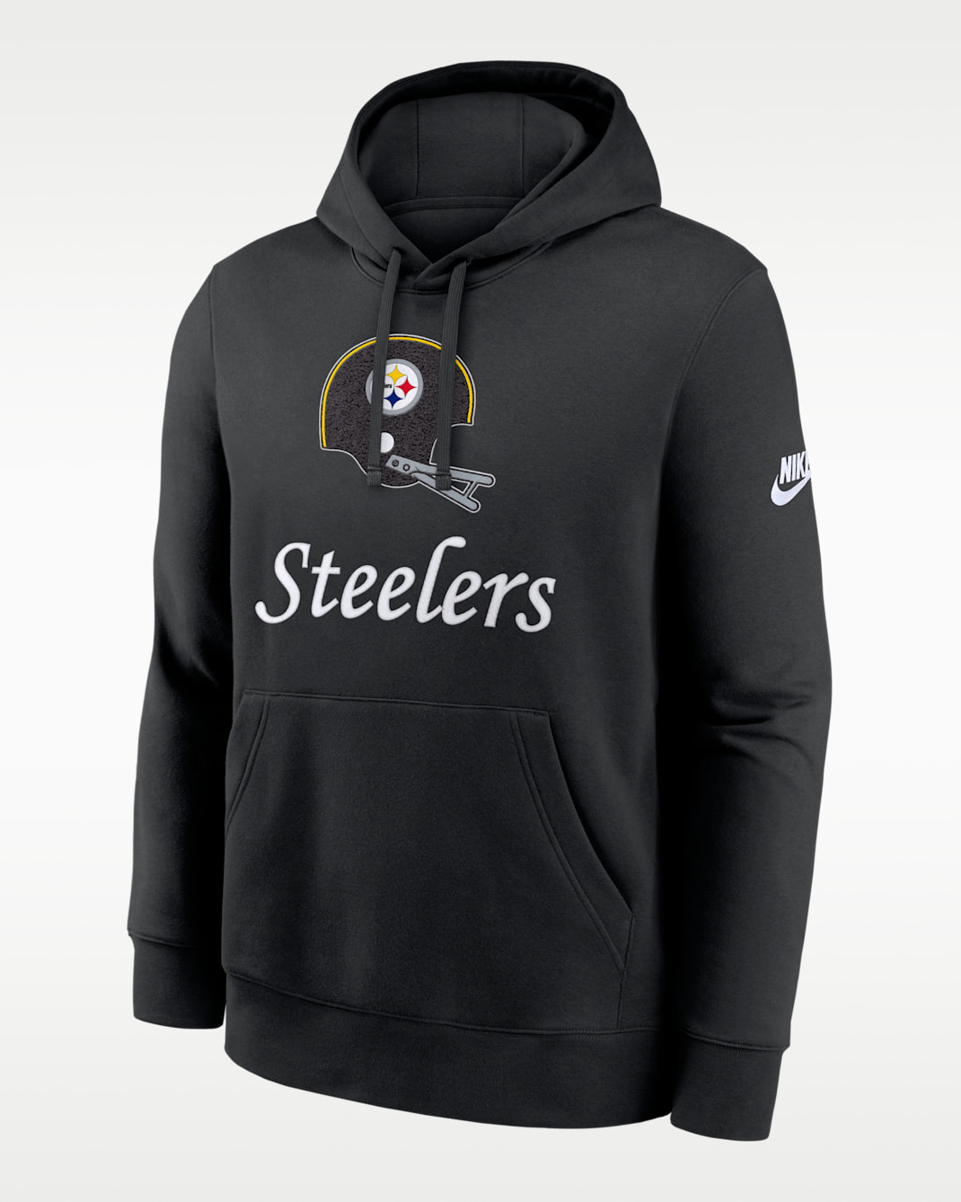 Sudadera con gorro sin cierre Nike de la NFL para hombre Pittsburgh Steelers Best Season Rewind Club - Negro