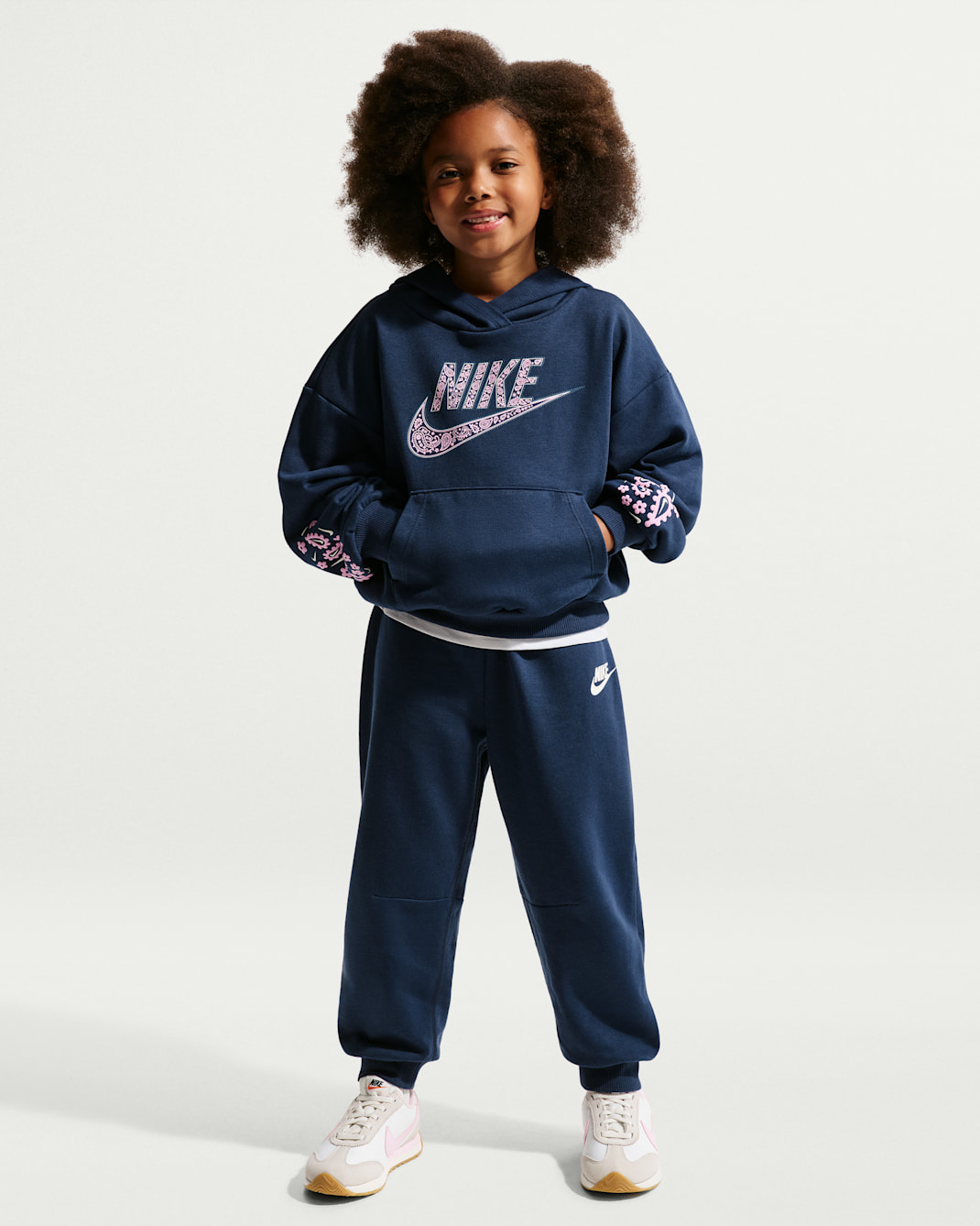 Nike Younger Kids' Juxta-Girl Boxy T-Shirt - Midnight Navy