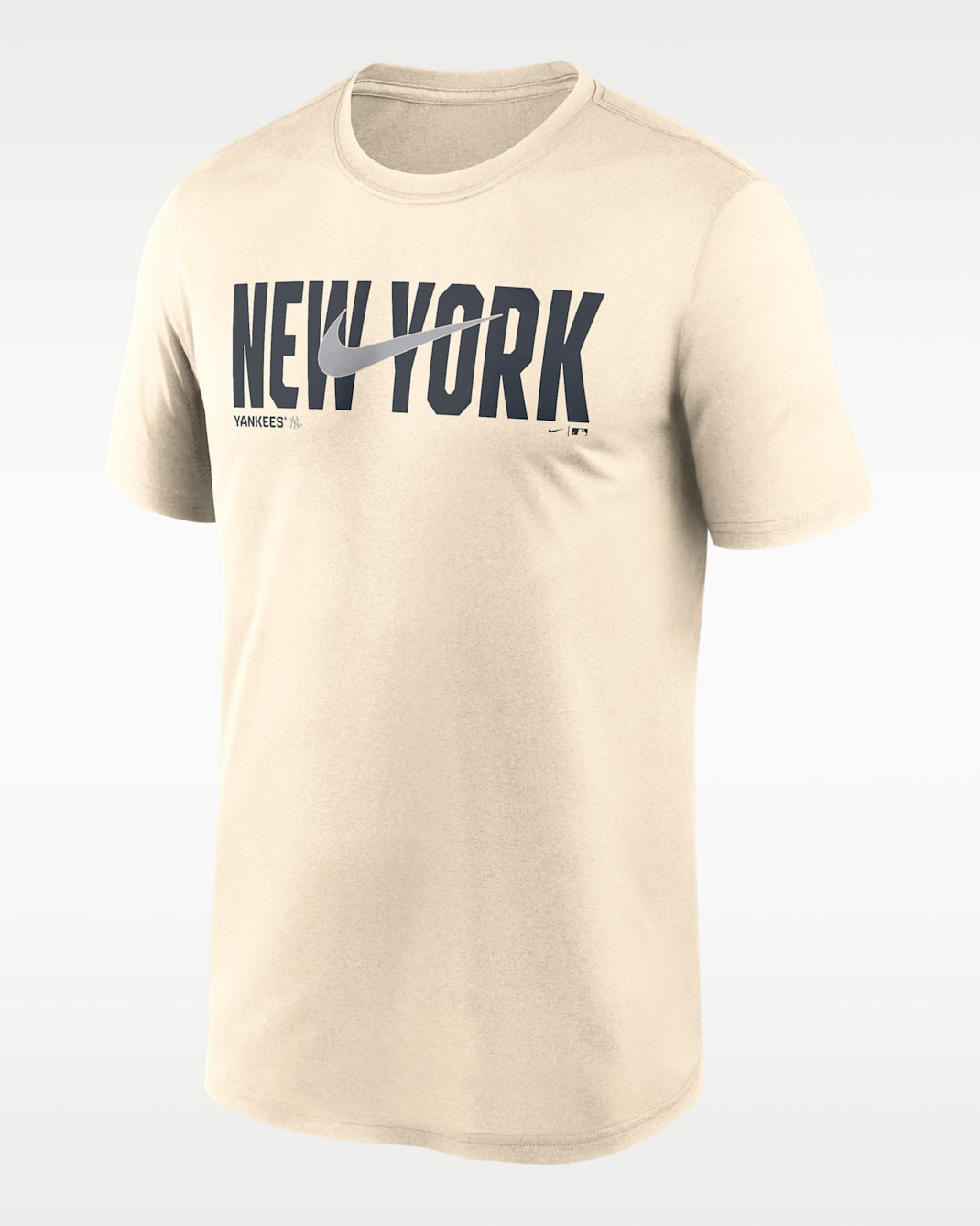 Playera Nike Dri-FIT de la MLB para hombre New York Yankees Swoosh Legend - Natural