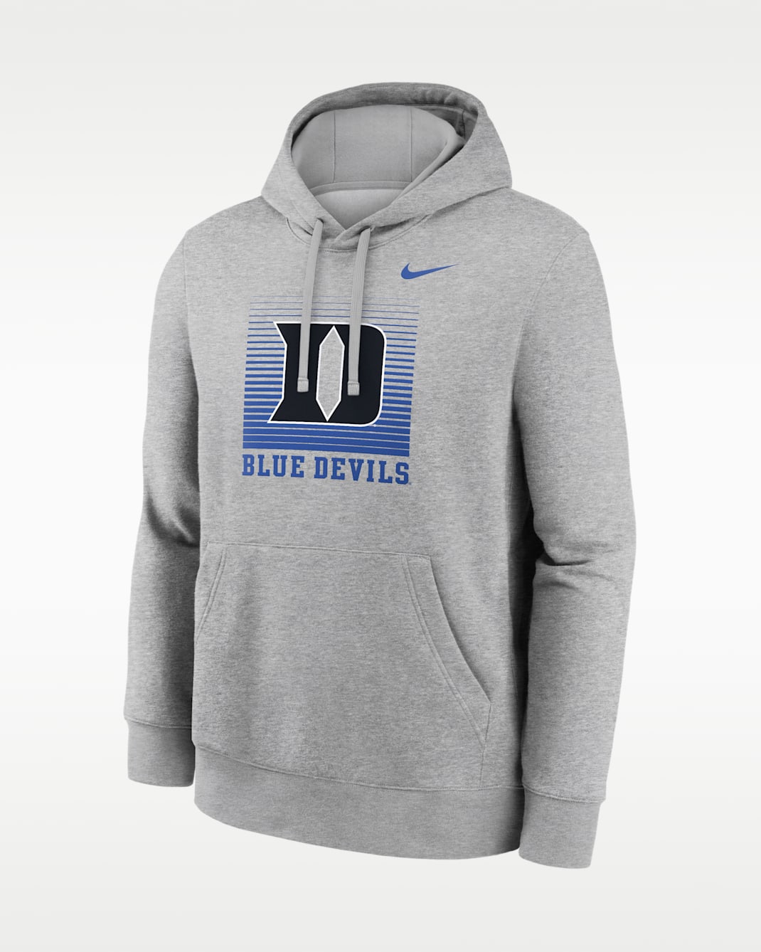 Duke Primetime Men's Nike College Pullover Hoodie - Grey Heather