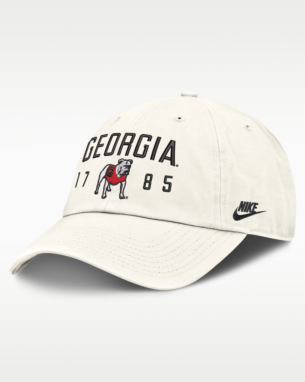 Gorra universitaria Nike ajustable para hombre Georgia Natural Club - Blanco