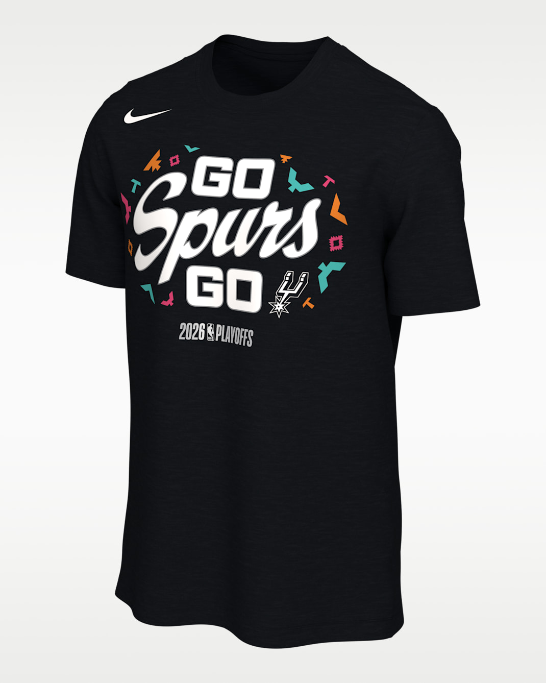 Playera de básquetbol para hombre San Antonio Spurs Nike - Negro