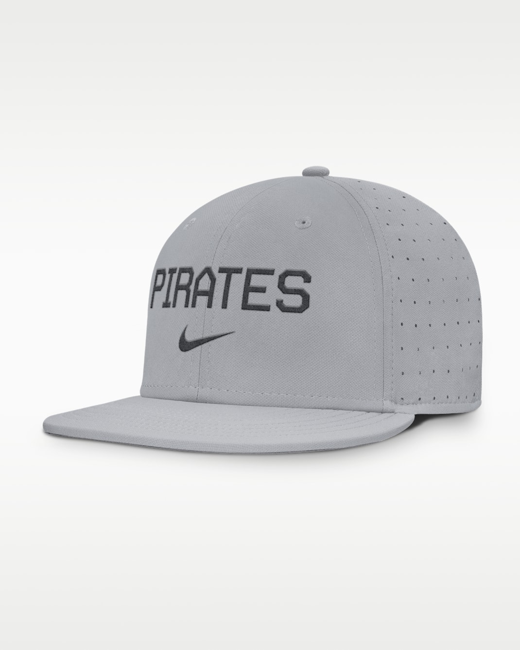 Pittsburgh Pirates True Men’s Nike AeroBill MLB Fitted Hat - Grey