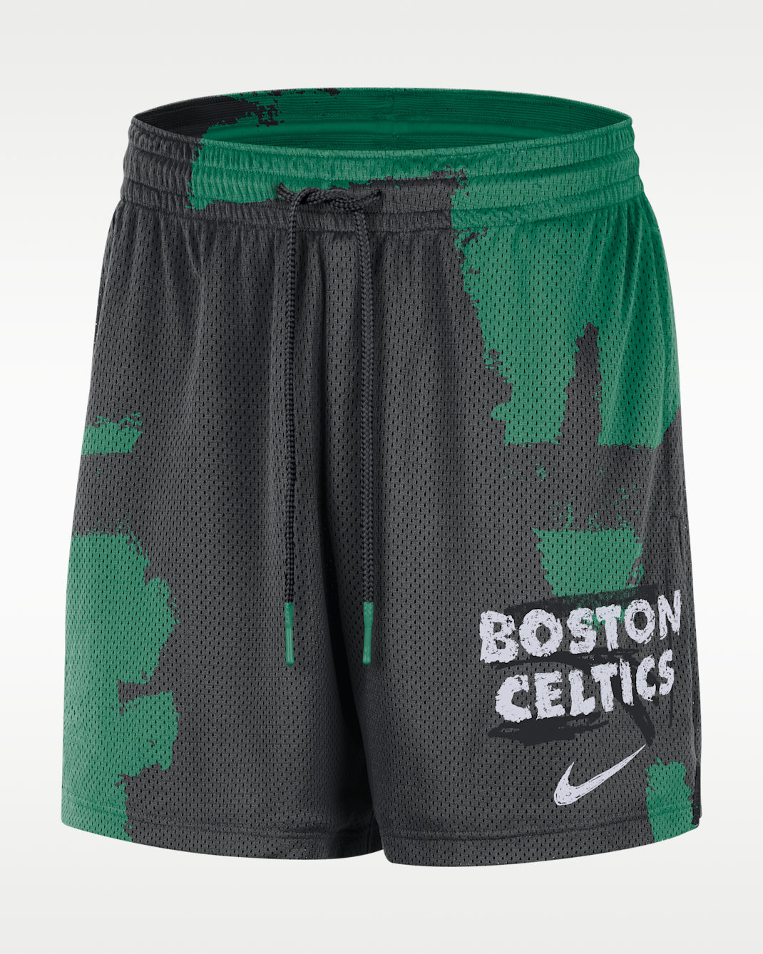 Boston Celtics Courtside Men's Jordan Dri-FIT NBA Mesh Practice Shorts - Black/Clover