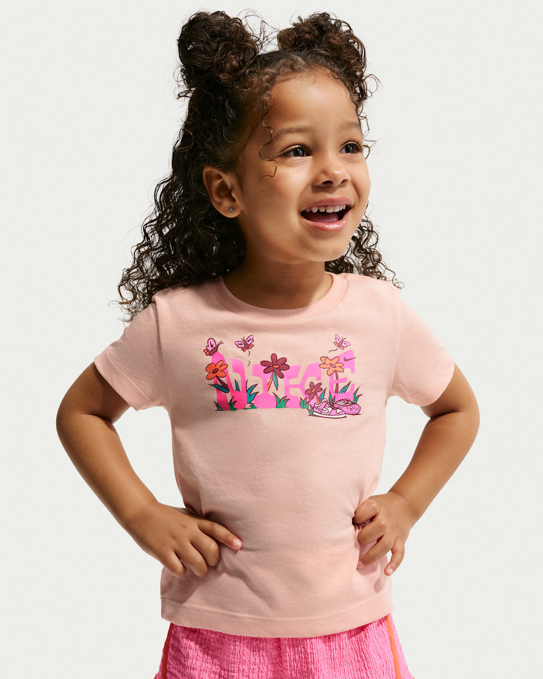 Nike Toddler Floral Jersey T-Shirt - Arctic Orange