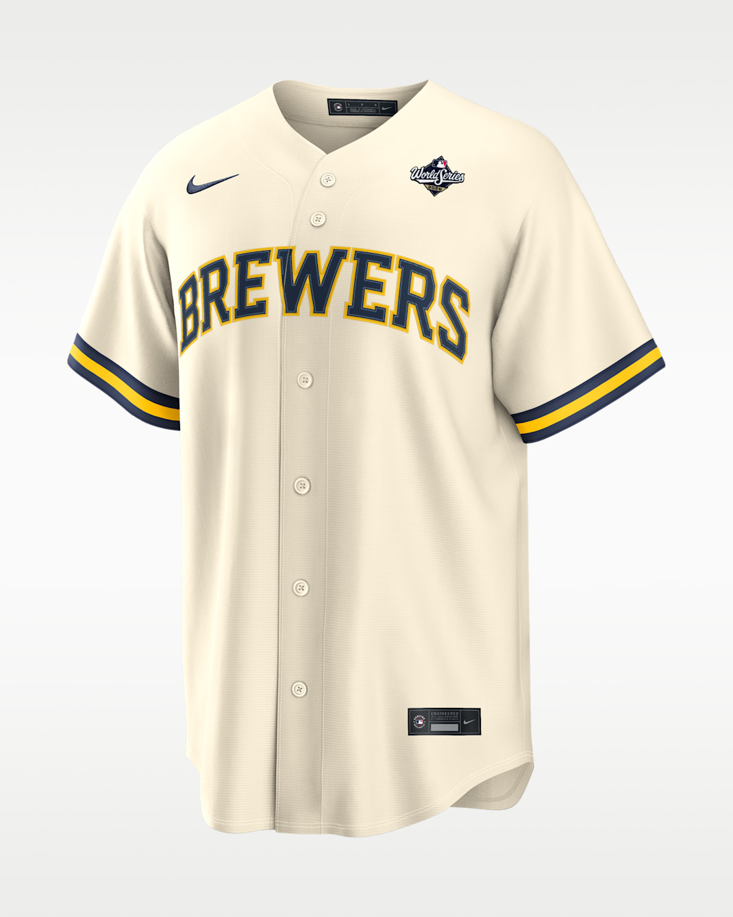 Milwaukee Brewers 2026 World Series Participant Men's Nike MLB Replica Jersey - Cream