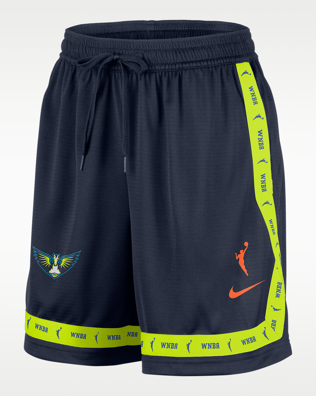 Dallas Wings Women's Nike Crossover WNBA Shorts - College Navy/Brilliant Orange
