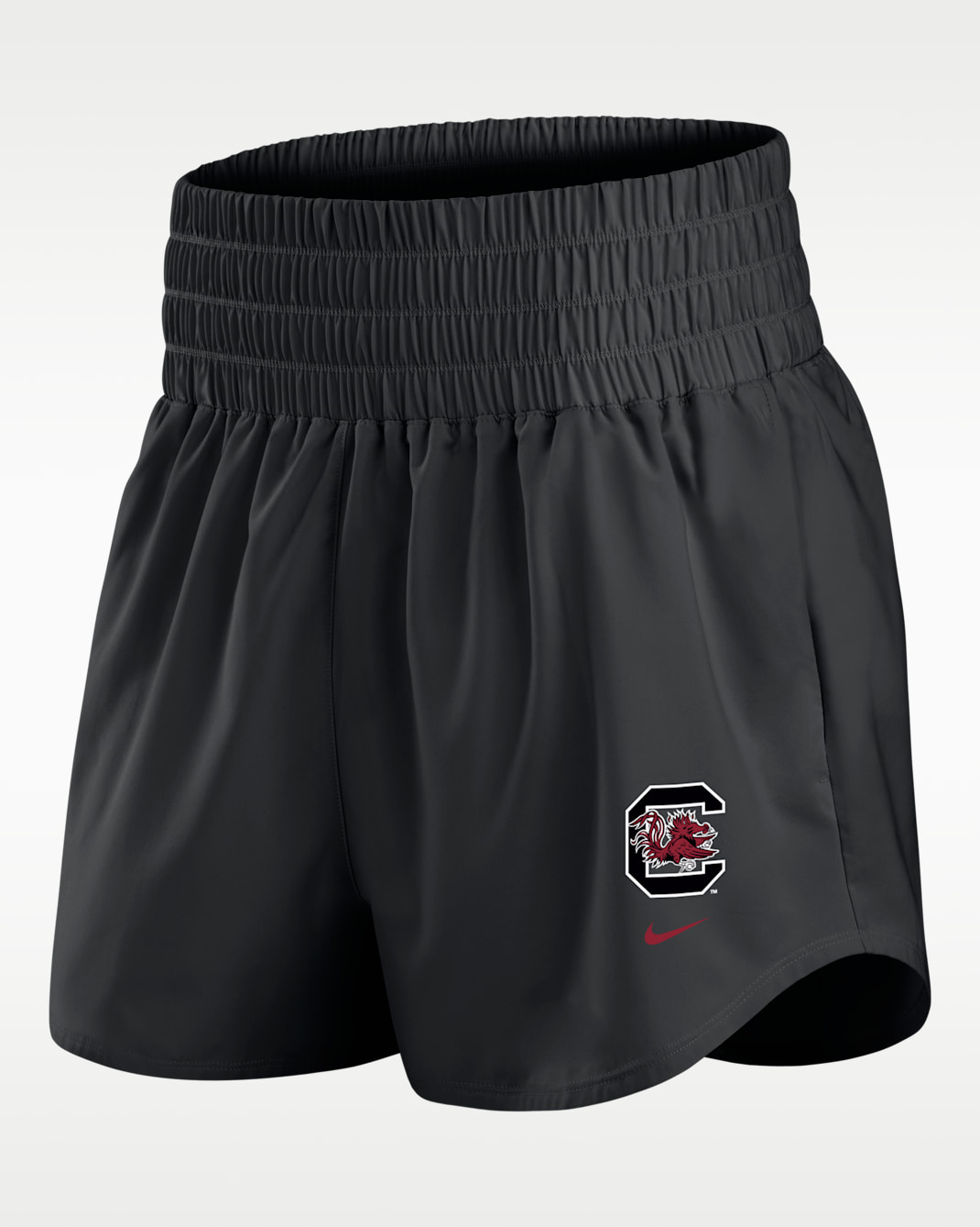 Nike College (South Carolina Gamecocks) Women's Dri-FIT Ultra High-Waisted 3" Shorts - Black