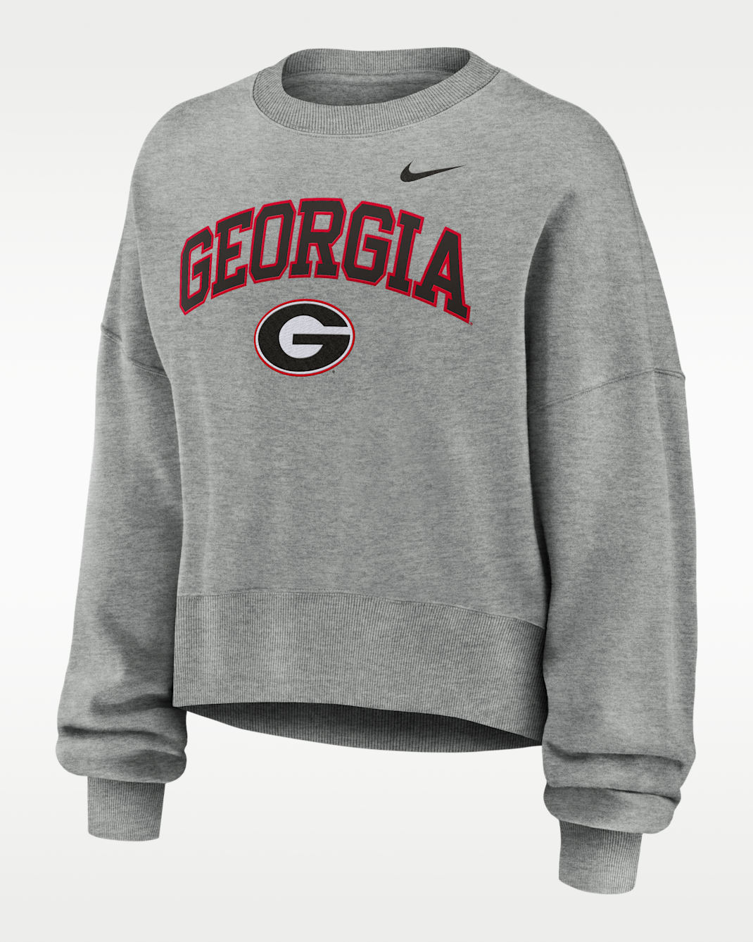Georgia Phoenix Arch Women's Nike College Pullover Crew - Grey Heather