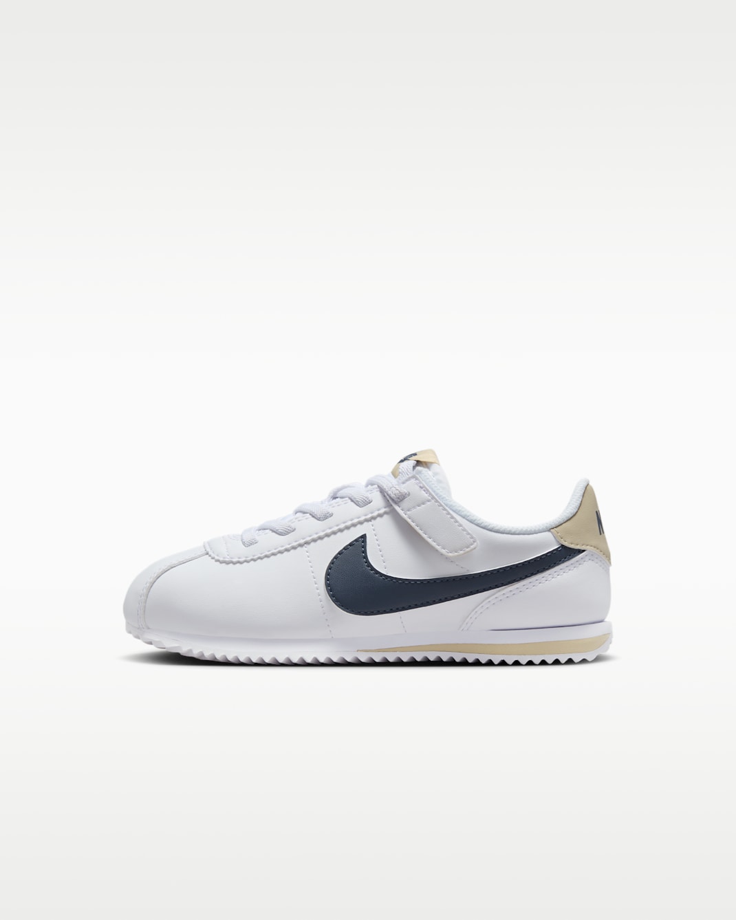 Nike Cortez EasyOn 小童鞋款 - 白色/沙漠卡其色/Thunder Blue
