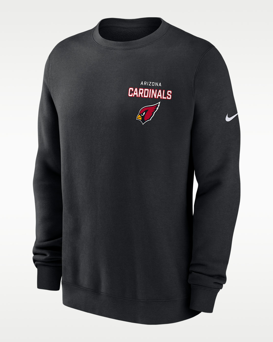 Arizona Cardinals Draw Block Club Men's Nike NFL Pullover Crew - Black