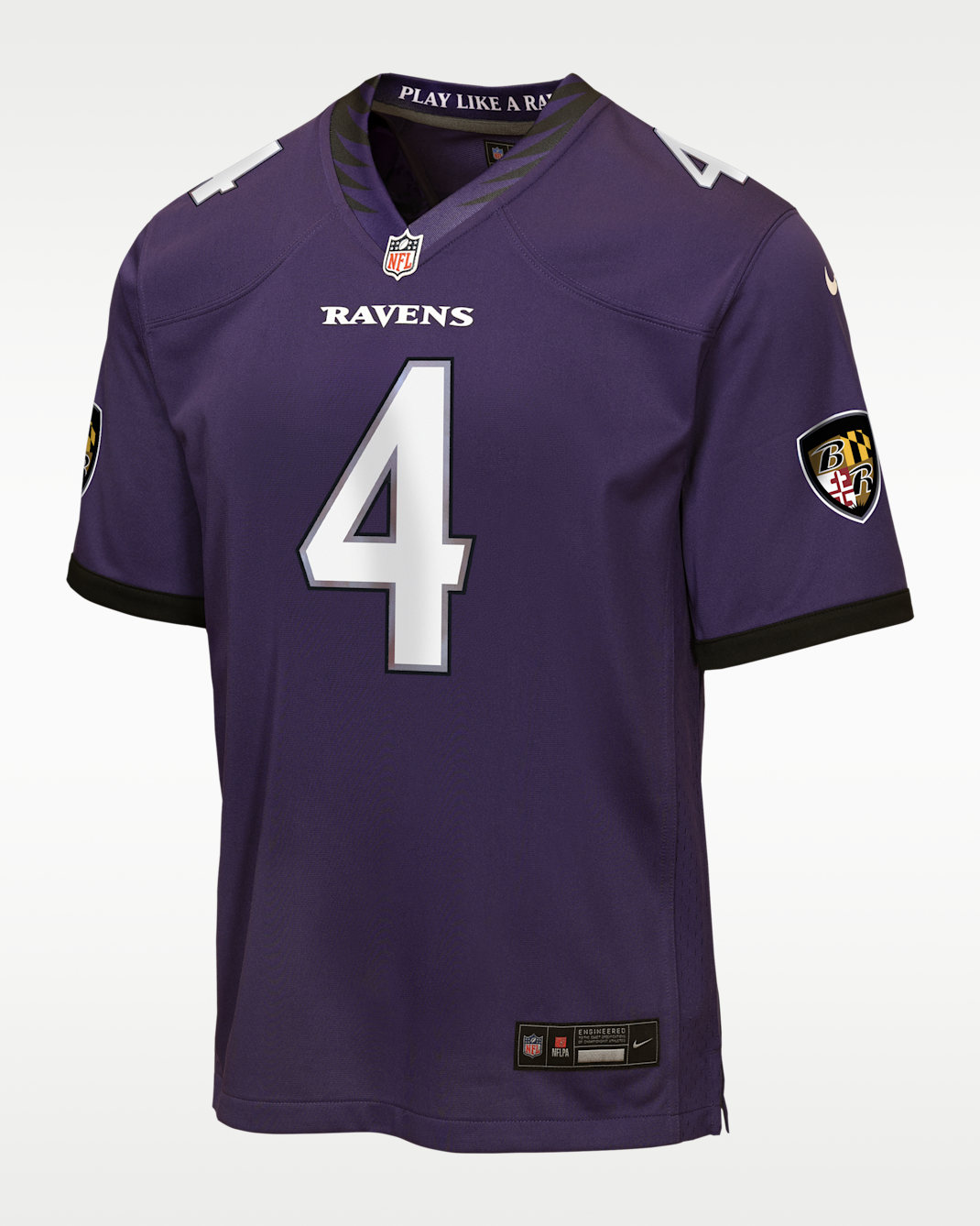 Zay Flowers Baltimore Ravens Big Kids' Game Jersey - Purple