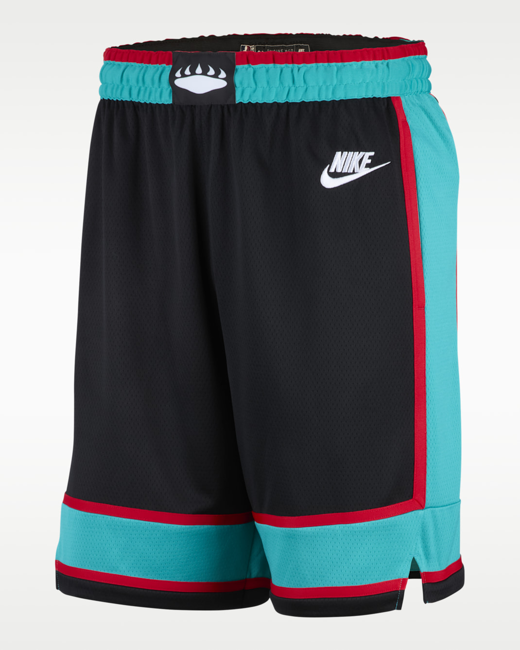 Męskie spodenki Nike Dri-FIT NBA Memphis Grizzlies Swingman 2025/26 Hardwood Classics - Czerń/Biel