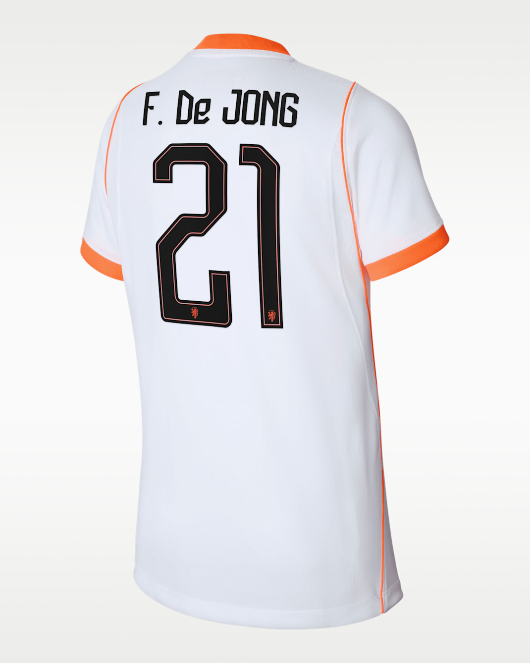 Frenkie de Jong Netherlands National Team 2026 Stadium Away Big Kids' Nike Dri-FIT Soccer Jersey - White