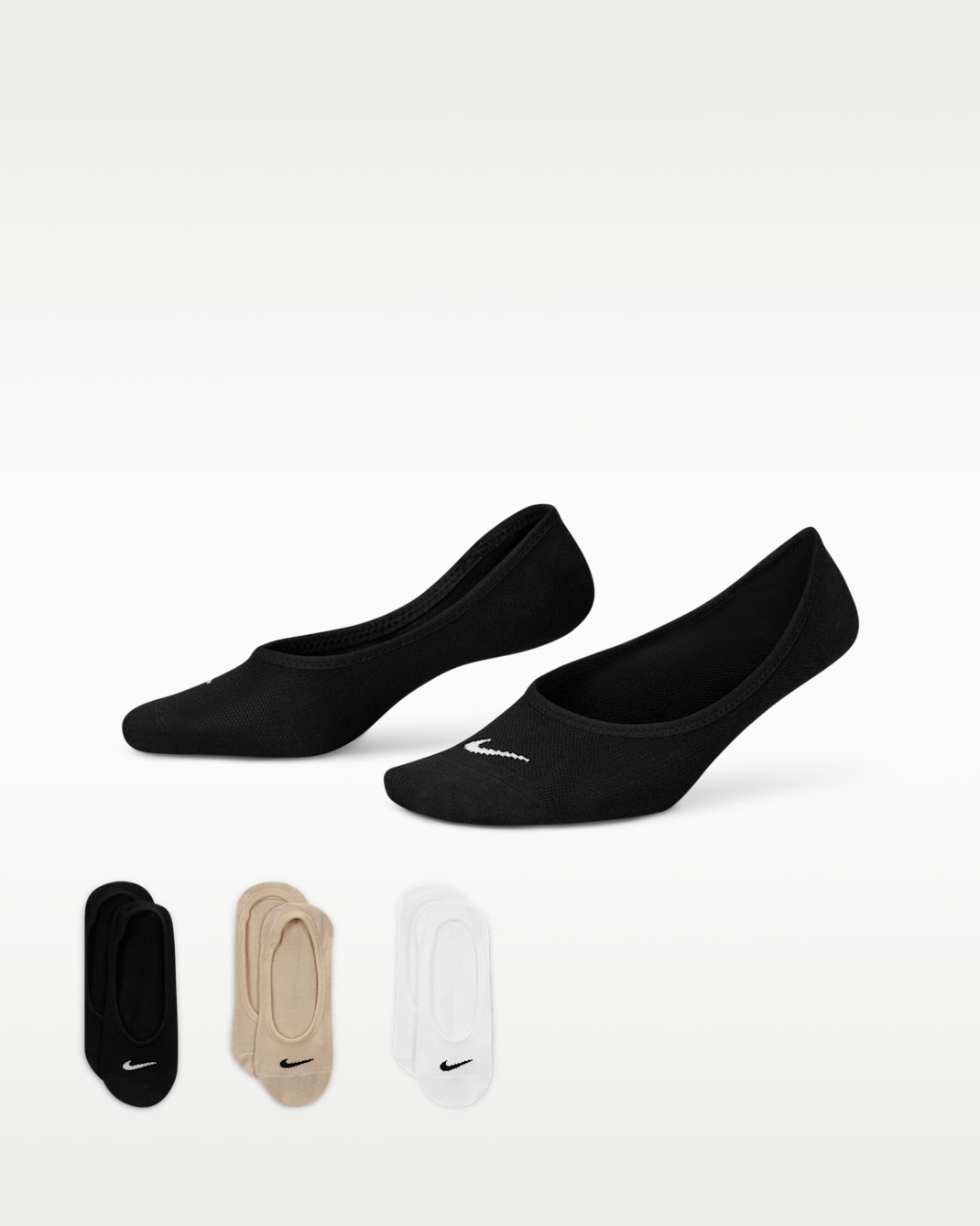 ナイキ ウィメンズ トレーニング ノーショウ ソックス (3足) - マルチカラー