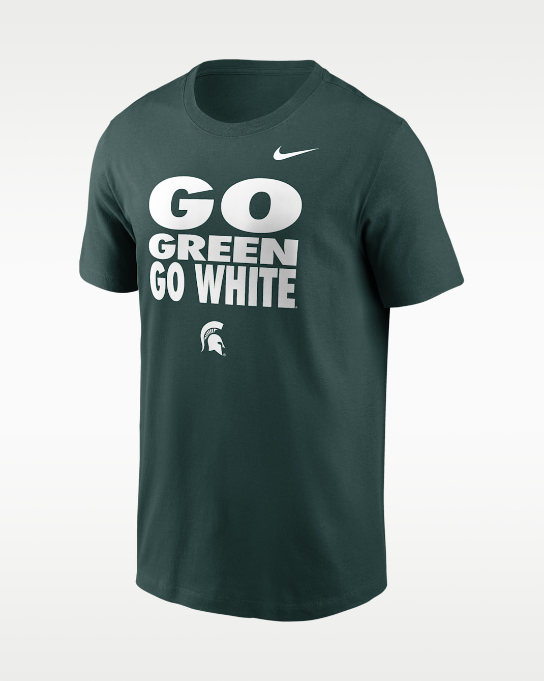 Michigan State Sideline Slogan Men's Nike Dri-FIT College Long-Sleeve T-Shirt - Pro Green