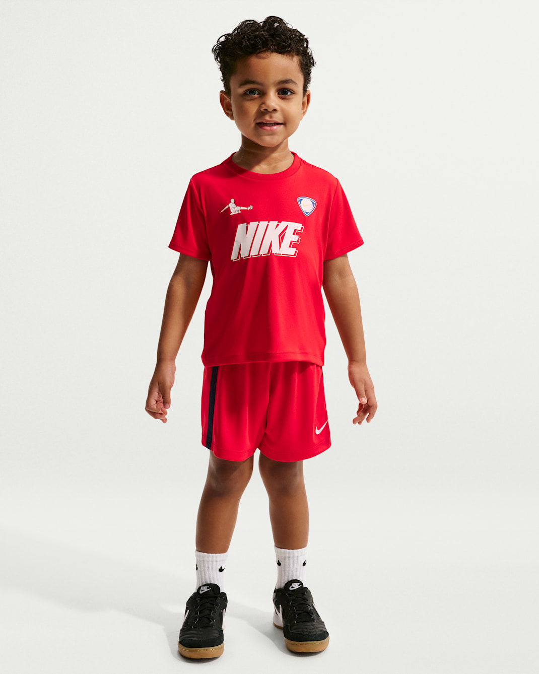 Conjunto de jersey y shorts Dri-FIT infantil Nike Sportswear Goal Mode - Rojo universitario