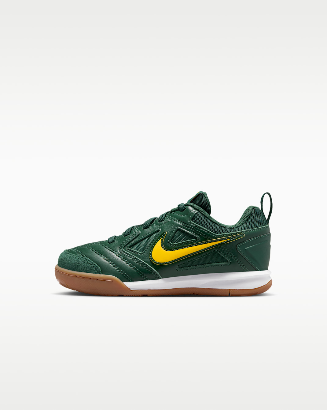 Nike Gato Younger Kids' Shoes - Fir/White/Gum Medium Brown/Varsity Maize