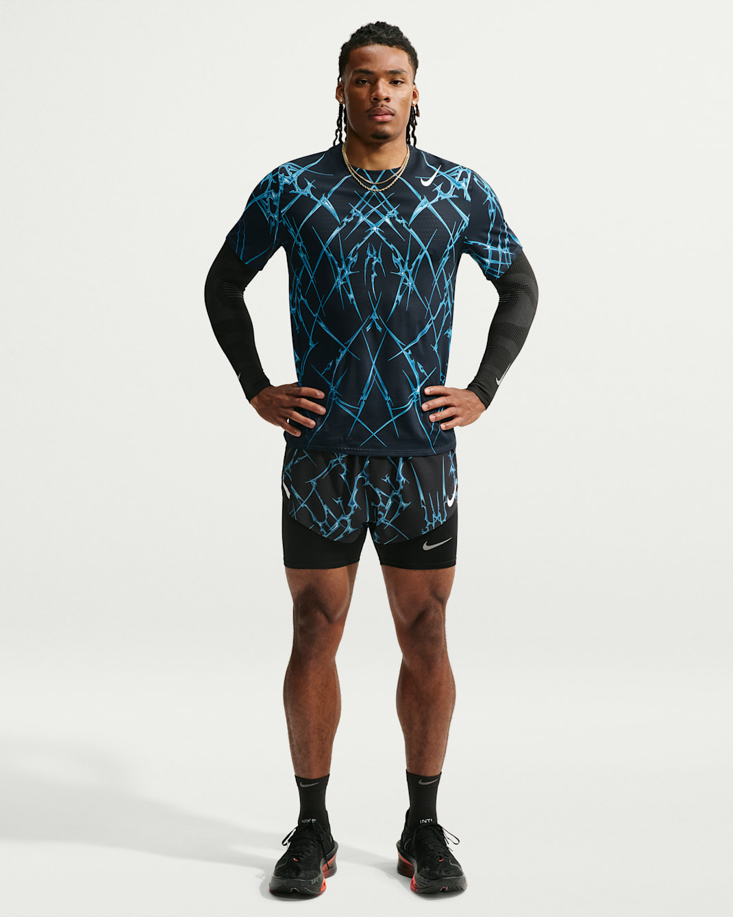 Nike AeroSwift Men's Dri-FIT ADV Printed Short-Sleeve Running Top