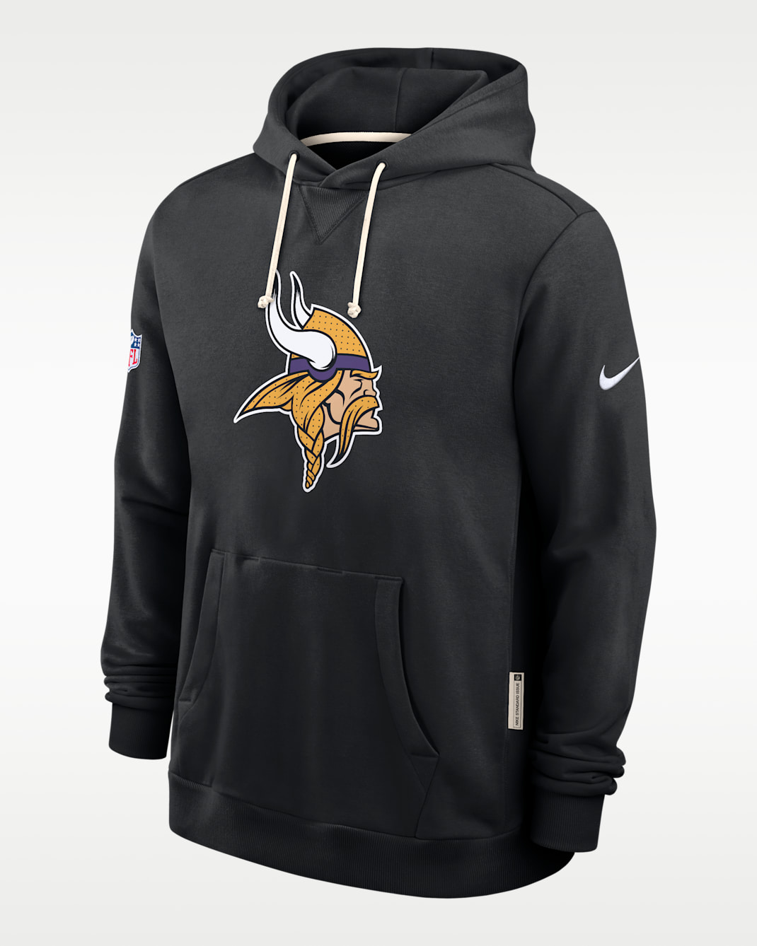 Minnesota Vikings Initial Home Sideline Men's Nike Dri-FIT NFL Pullover Hoodie - Black