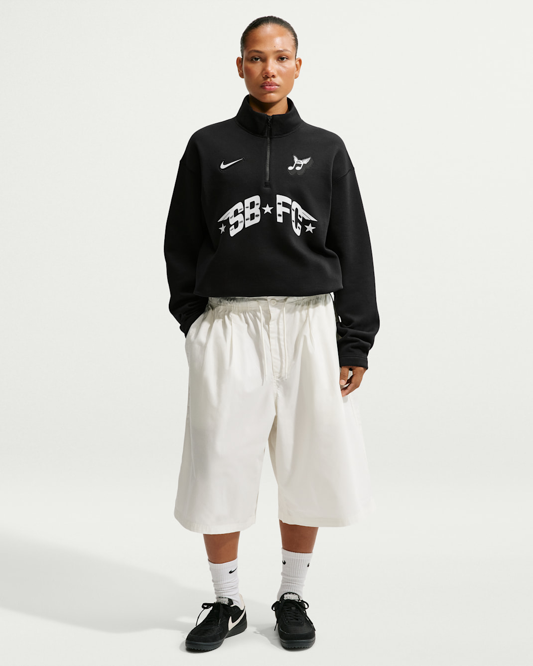 Nike SB Skate 1/2-Zip Fleece Crew-Neck Sweatshirt