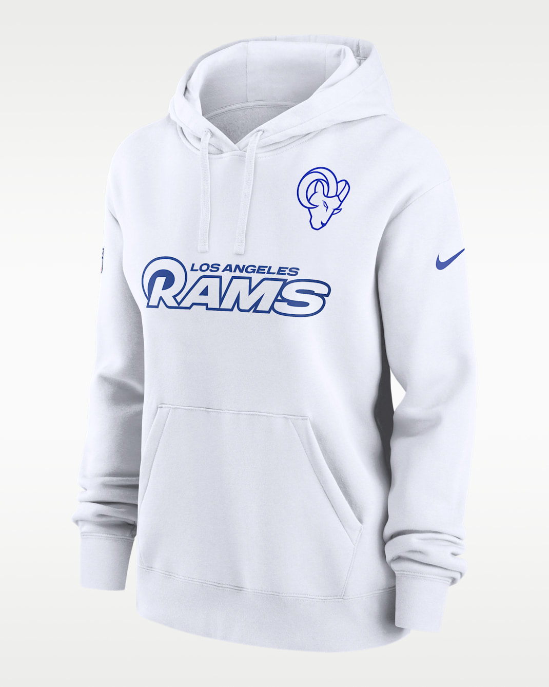 Los Angeles Rams Alt Pack Club Women's Nike NFL Pullover Hoodie - White