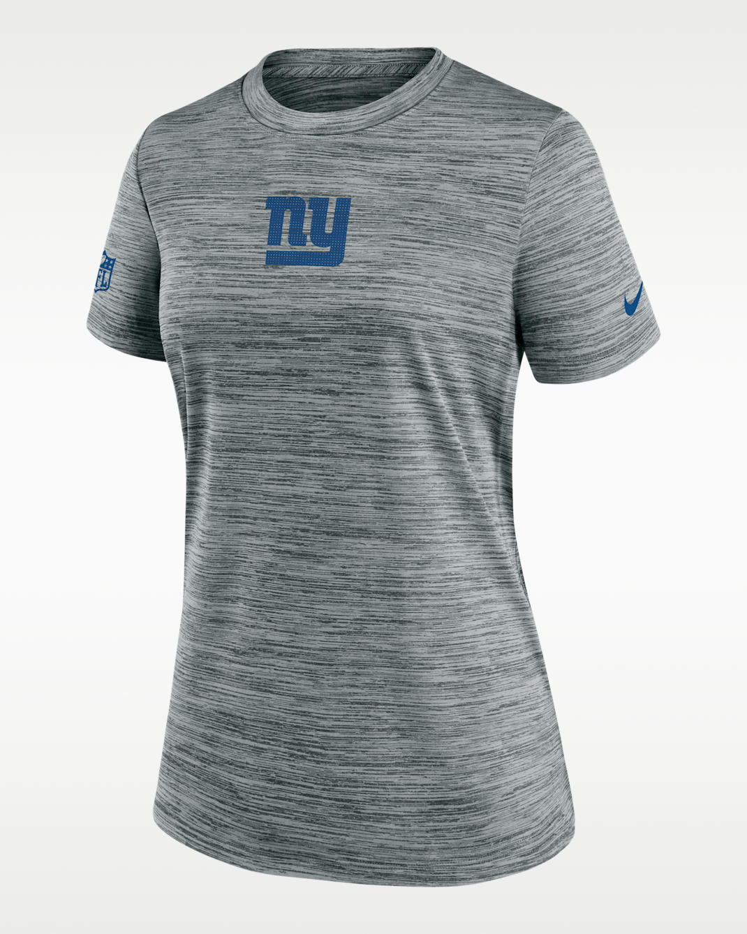 Playera Nike Dri-FIT de la NFL para mujer New York Giants Sideline Team Issue Velocity - Gris jaspeado