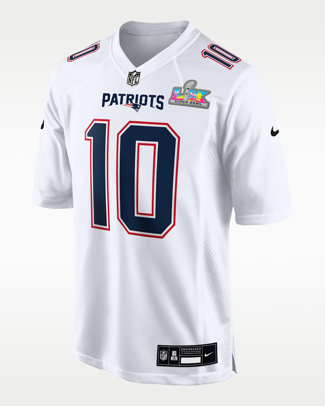 Drake Maye New England Patriots Super Bowl LX Men's Nike NFL Game Fashion Jersey - White