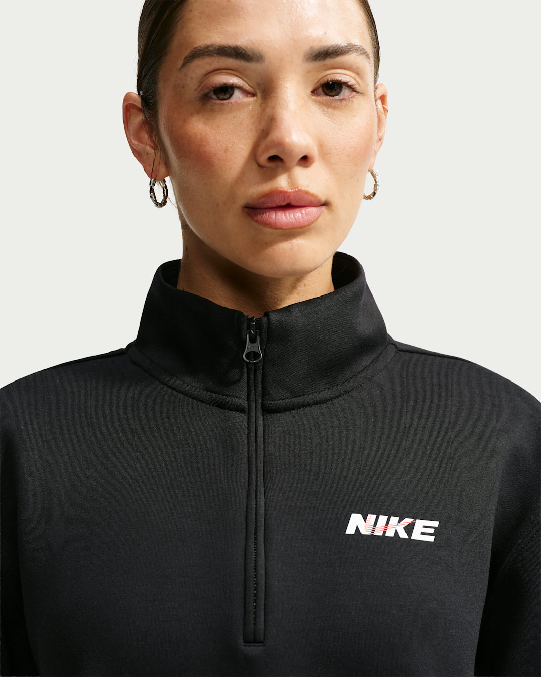 Nike Studio Fleece Sport Women's Dri-FIT 1/4-Zip Top