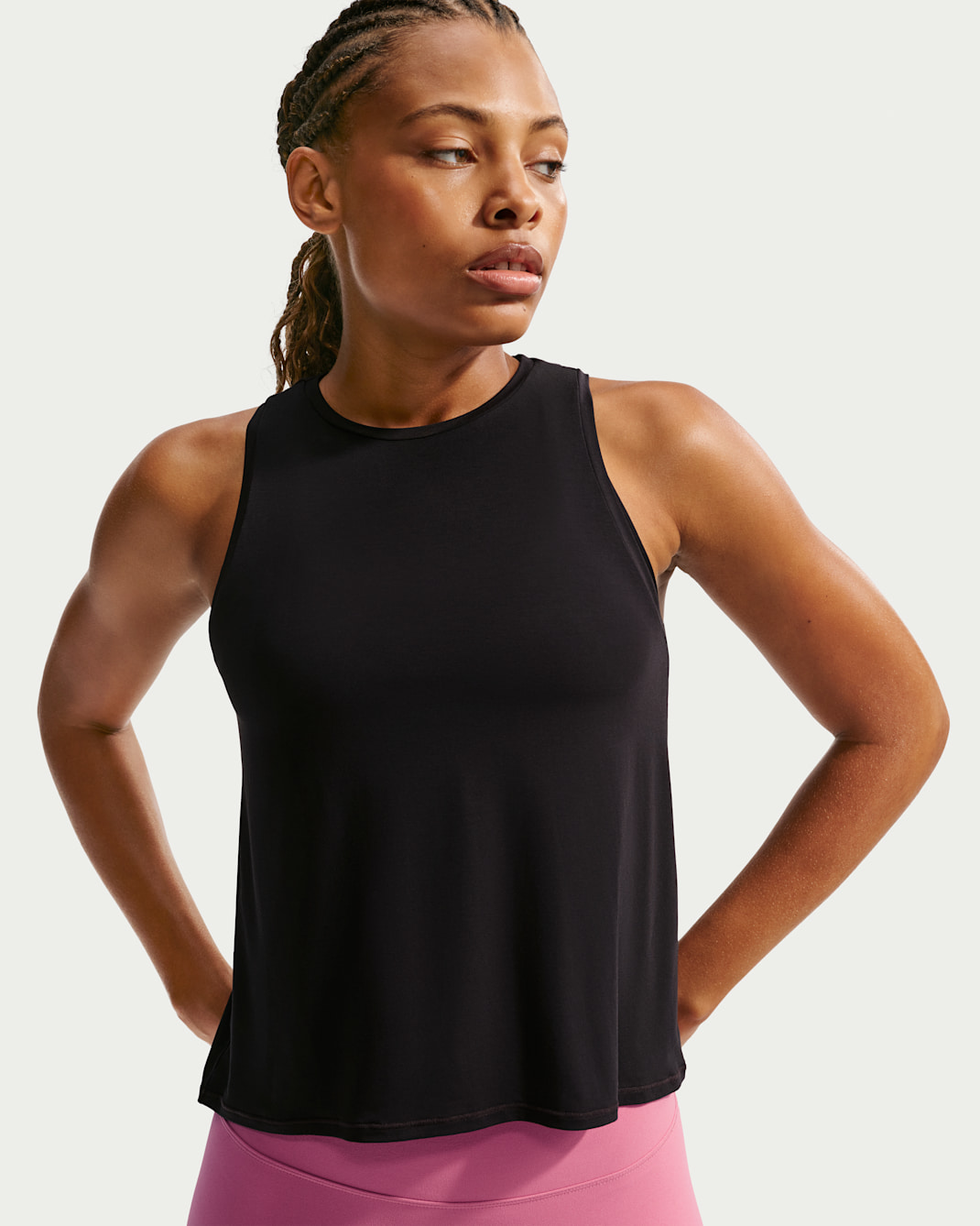 Nike Zenvy Damen-Tanktop - Schwarz/Cool Grey