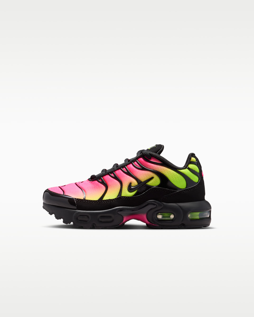 Nike Air Max Plus Little Kids' Shoes - Black/Hyper Pink/Volt/Black